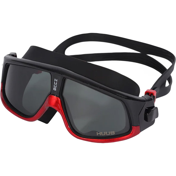 2026 Huub Ryft Open Water Swim Mask Goggles A2-RYFT - Black / Red / Dark Smoke